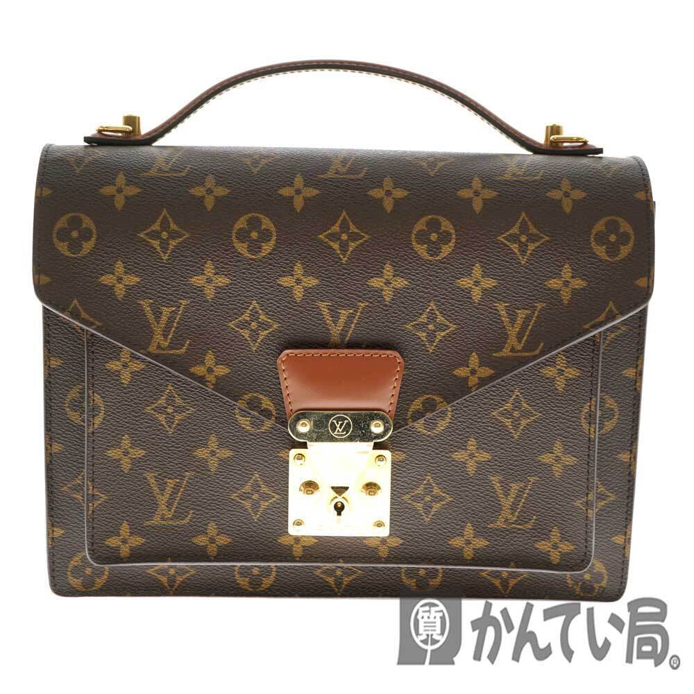 LOUIS VUITTON Monceau Monogram Canvas Bag Handbag